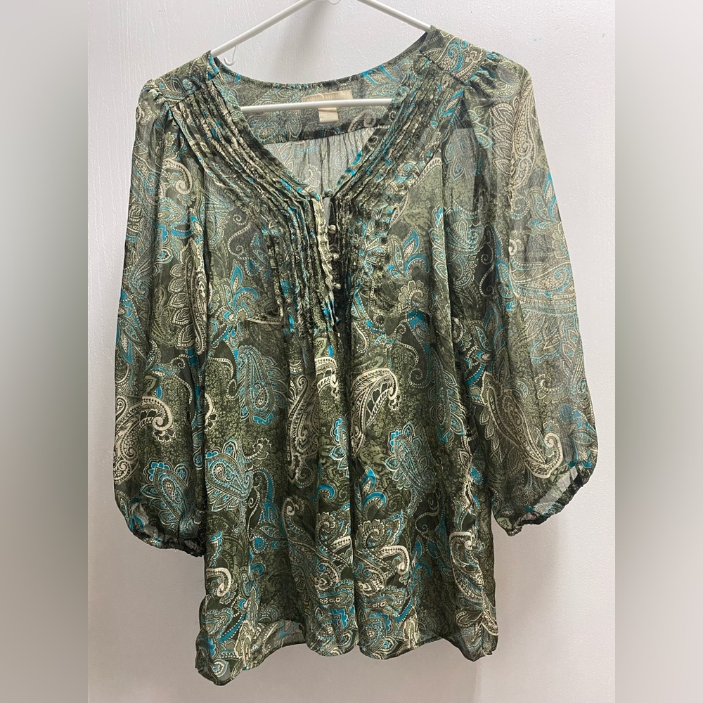 Banana republic Paisley blouse